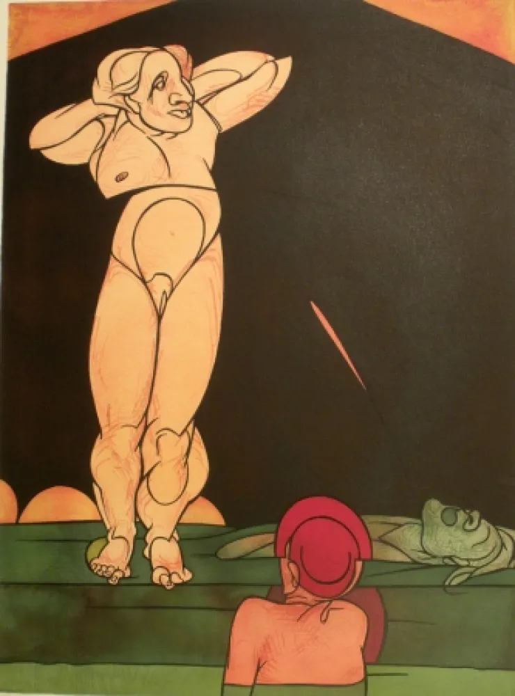 Litografia Adami - Nudo