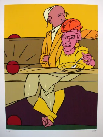 Serigrafia Adami - Tramonto regard en arrière