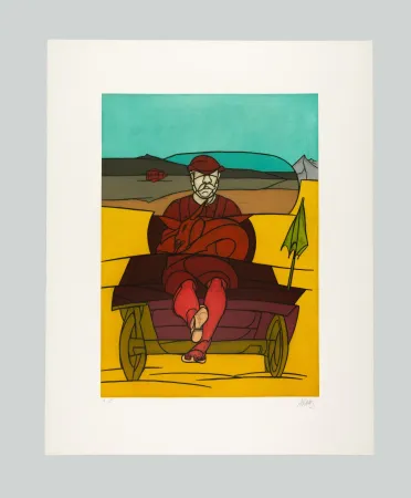 Água-Forte E Água-Tinta Adami - Uomo in macchina