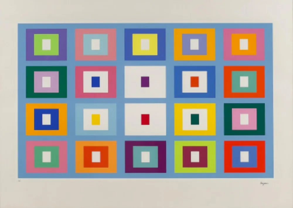 Serigrafia Agam - Composition