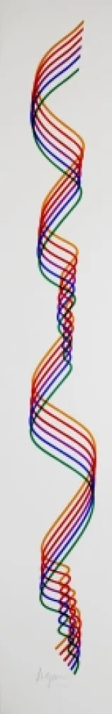 Litografia Agam - Composition 3