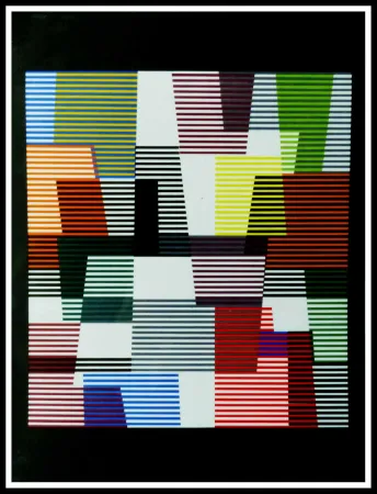 Litografia Agam - Composition abstraite 