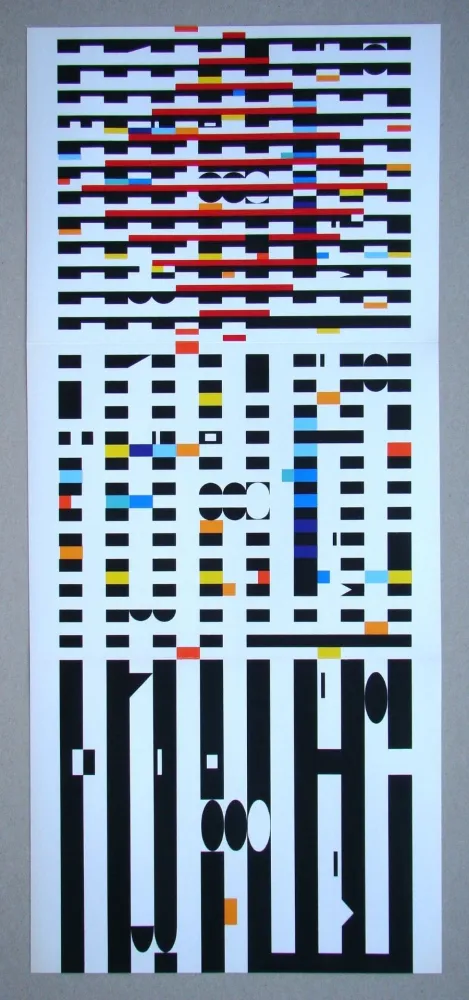 Serigrafia Agam - Composition cinetique