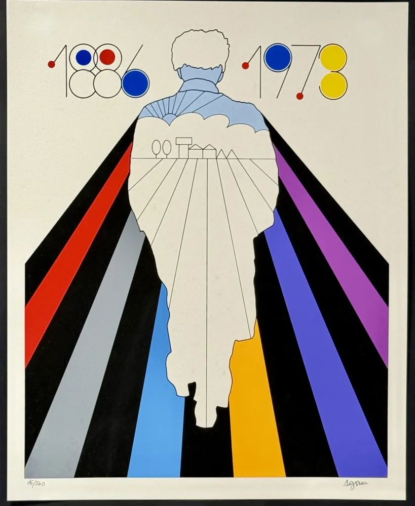 Serigrafia Agam - David Ben Gurion