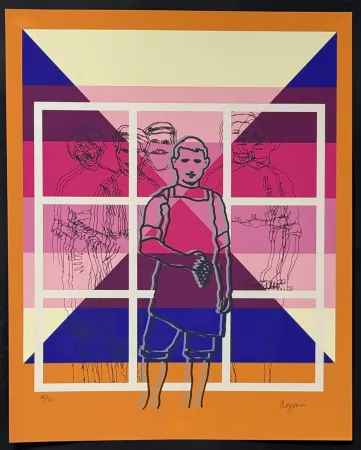 Serigrafia Agam - David Ben Gurion 
