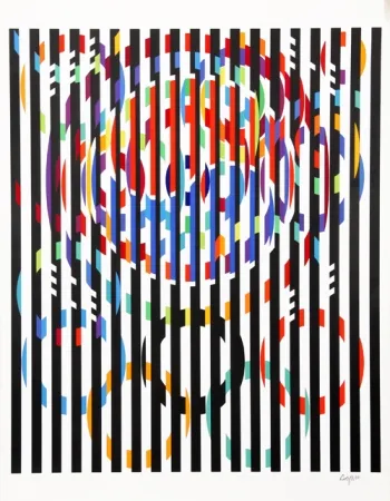 Litografia Agam - Message of Peace