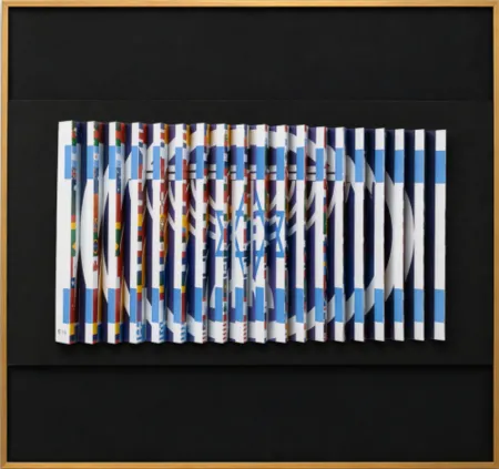 Múltiplo Agam - The Star of David at the Heart of the Flags of the Nations