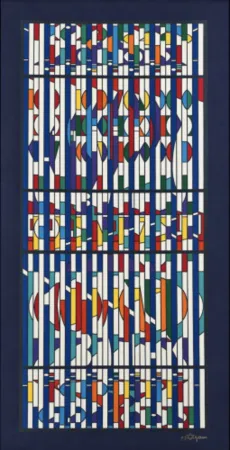 Múltiplo Agam - Untitled (Chromatic Vertical Grid)