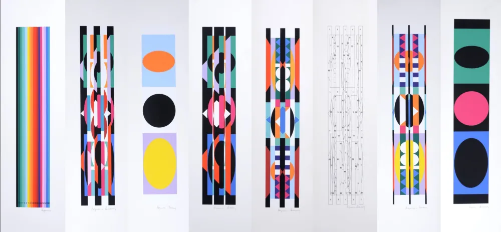 Serigrafia Agam - +-X9 Suite, 1977 - Hand-signed