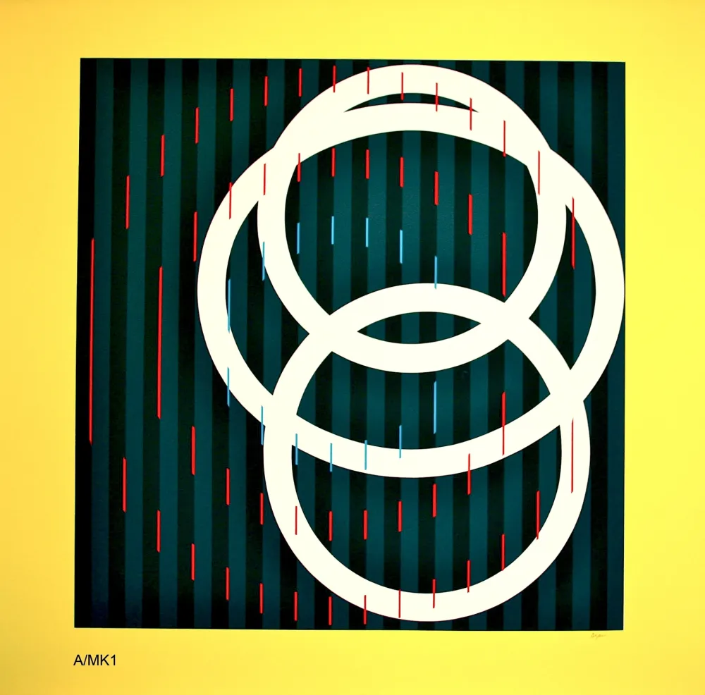 Serigrafia Agam - YELLOW CIRCLE 4