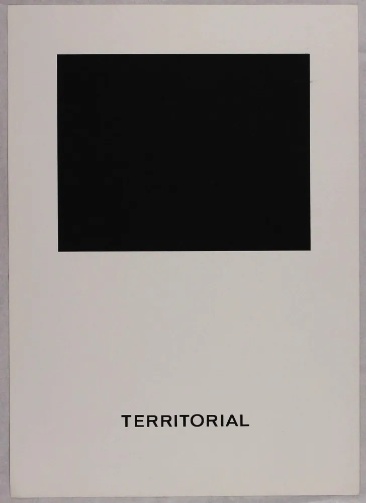 Serigrafia Agnetti - Territorial from 'Spazio perduto e spazio costruito' portfolio, Plate B