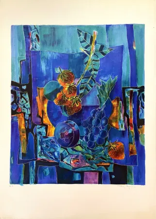 Litografia Agostini  - Nature Morte aux Fruits