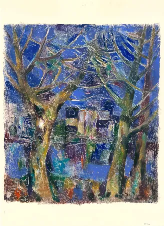 Monotipia Agostini  - Paysage