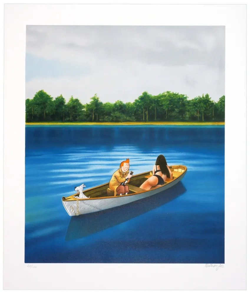 Litografia Ahlberg - Sans titre