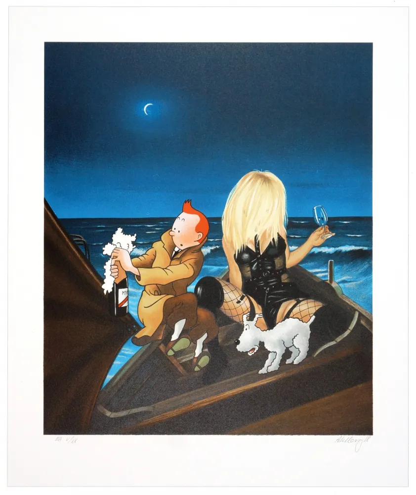 Litografia Ahlberg - Sans Titre