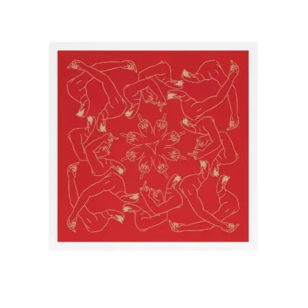 Litografia Ai - Middle Finger in Red 