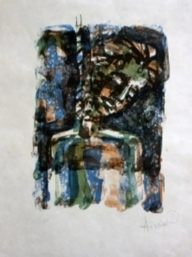 Litografia Aizpiri - Christ