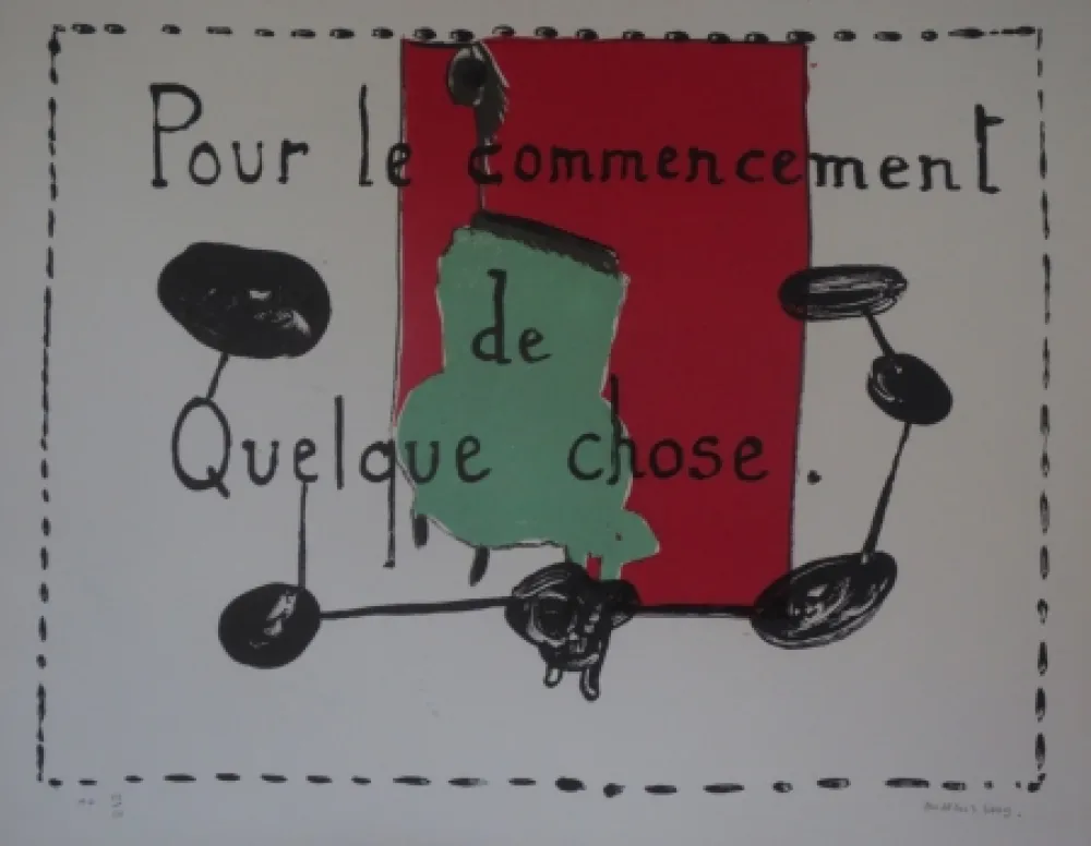 Litografia Alberola - Pour le commencement de quelque chose