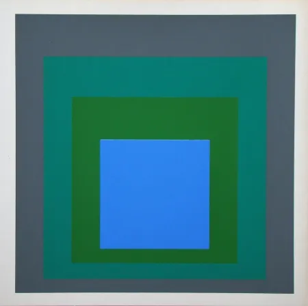 Serigrafia Albers - Blue Look, 1955