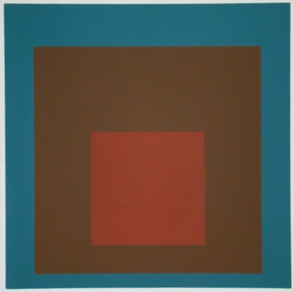 Serigrafia Albers - Homage to the Square at night, 1958