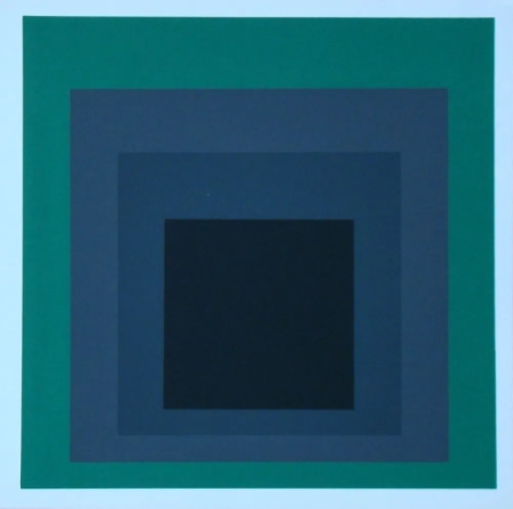 Serigrafia Albers - Homage to the Square - Grisaille and Patina, 1965