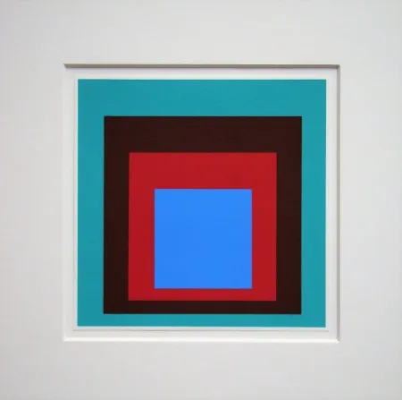 Serigrafia Albers - Homage to the Square - Protected Blue,1957