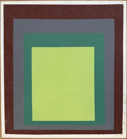 Serigrafia Albers - I-S k, sérigraphie en couleurs sur Masonite, 1969