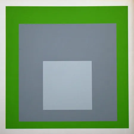 Serigrafia Albers - White Marker, 1964