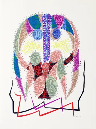 Serigrafia Alberti - Amor de día, Amor de noche, una flor no siempre da flores IV