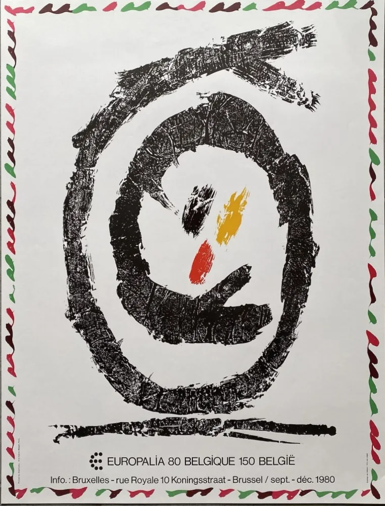 Cartaz Alechinsky - 150th anniversary of Belgian independence