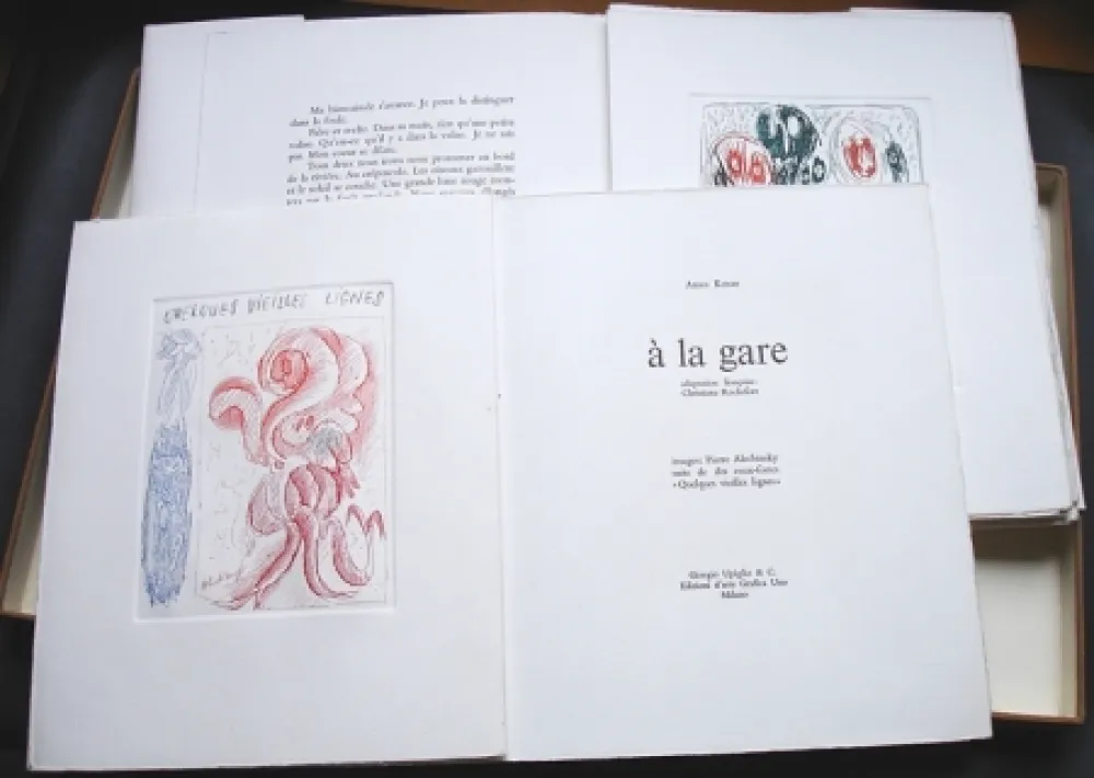 Livro Ilustrado Alechinsky - A la gare