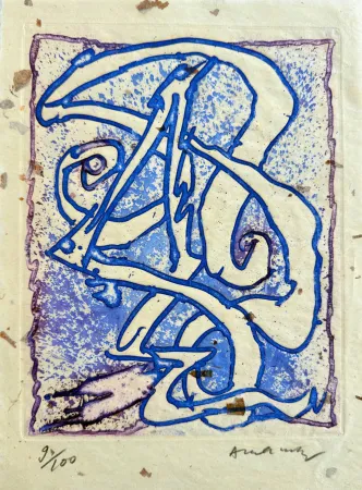 Água-Forte Alechinsky - À la ligne