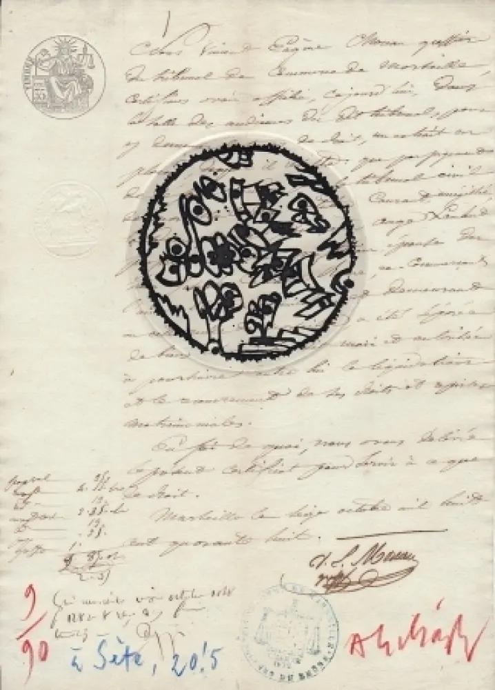 Gravura Alechinsky - A Sète