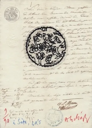 Gravura Alechinsky - A Sète