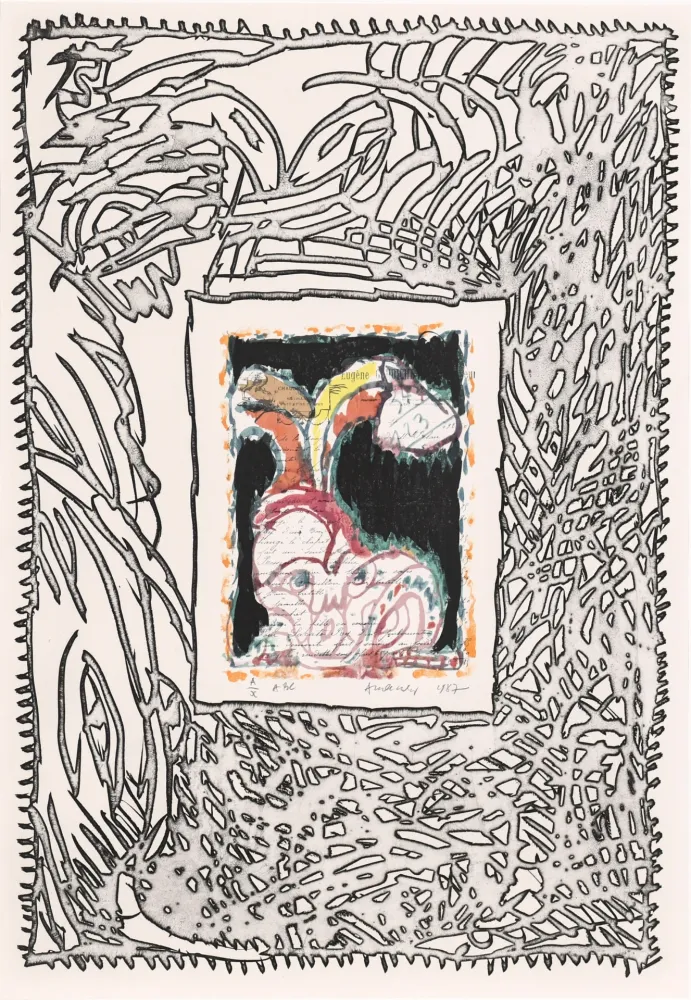 Água-Forte Alechinsky - ABC de correspondance 02