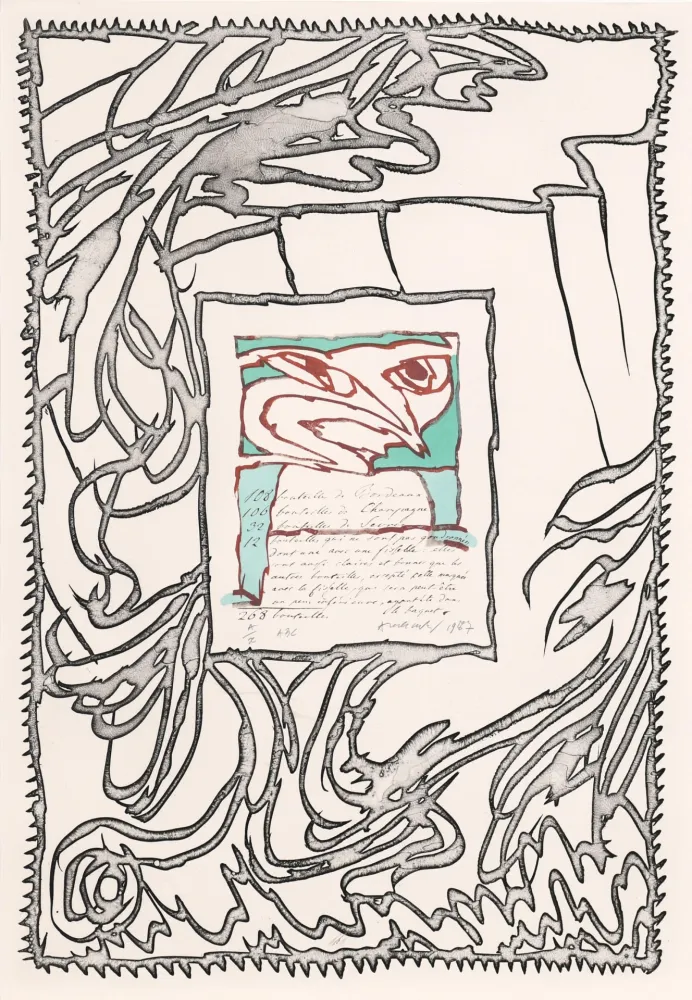 Água-Forte Alechinsky - ABC de correspondance 03