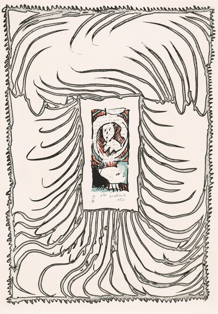 Água-Forte Alechinsky - ABC de correspondance 05