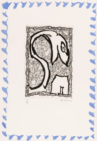 Água-Forte Alechinsky - Abécédaire 'Monument tobacco' 03