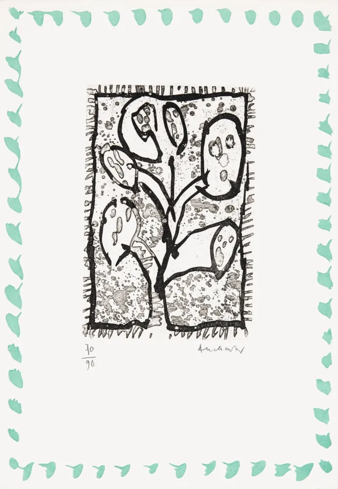 Água-Forte Alechinsky - Abécédaire 'Monument tobacco' 04