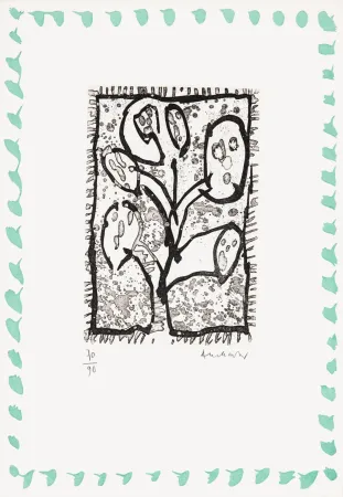 Água-Forte Alechinsky - Abécédaire 'Monument tobacco' 04