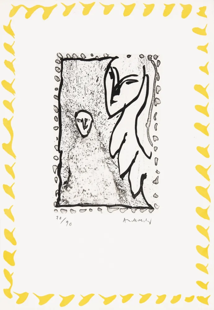 Água-Forte Alechinsky - Abécédaire 'Monument tobacco' 05