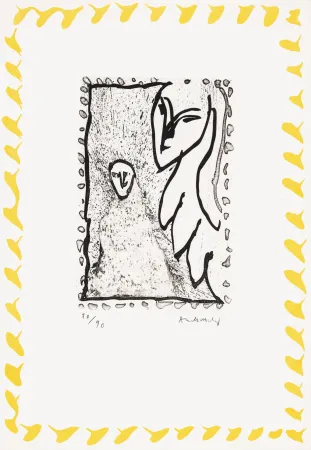 Água-Forte Alechinsky - Abécédaire 'Monument tobacco' 05