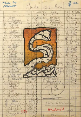 Gravura Alechinsky - Adieu les Pleiades