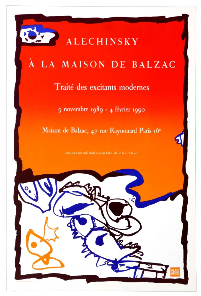 Cartaz Alechinsky - Alechinsky à la maison Balzac