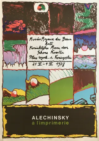 Cartaz Alechinsky - Alechinsky à l'imprimerie