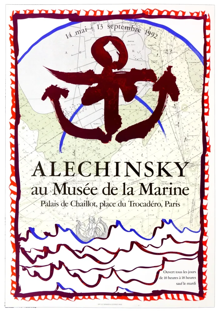Cartaz Alechinsky - Alechinsky Au Musée de la Marine
