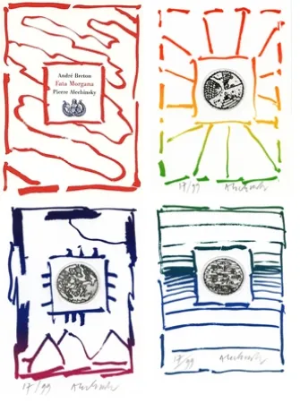 Gravura Alechinsky - André Breton/Pierre Alechinsky