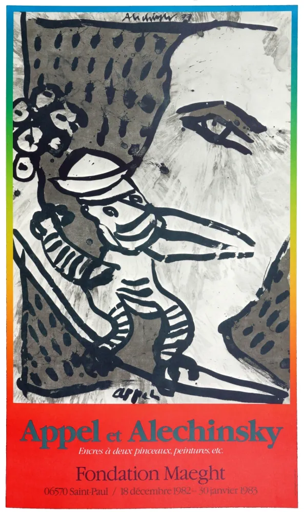 Cartaz Alechinsky - Appel & Alechinsky 1982