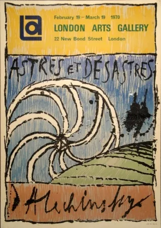 Litografia Alechinsky - Astres et Désastres