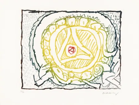 Água-Forte Alechinsky - Astres et désastres VIII